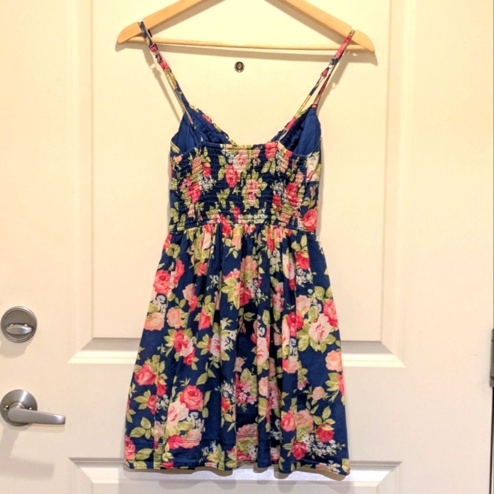 Abercrombie & Fitch Navy Floral Mini Dress - Picture 3 of 5